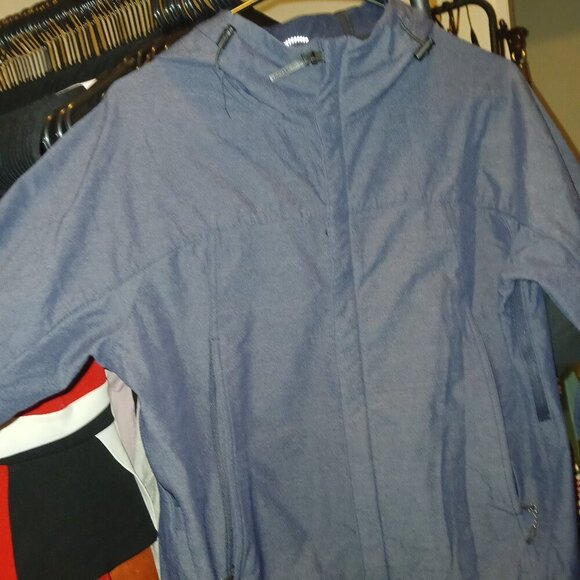 Michael Kors Men's Rain Jacket - Dark Blue, Size M, New Without Tags - Picture 1 of 7